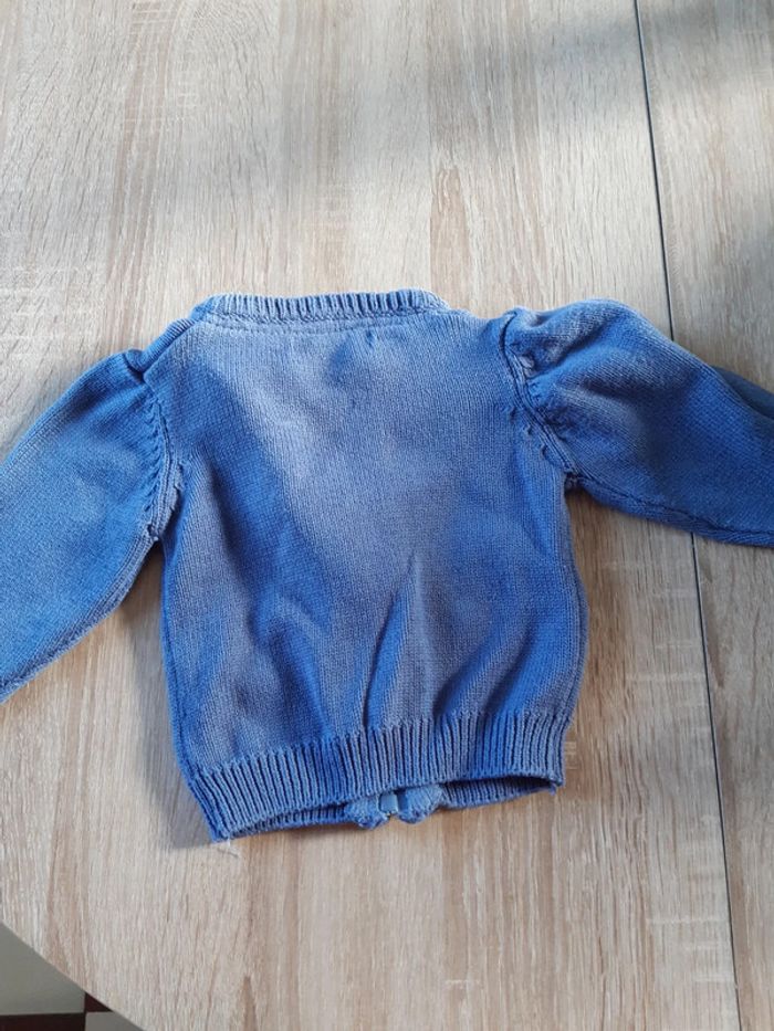 Gilet bleu 6 mois - photo numéro 2