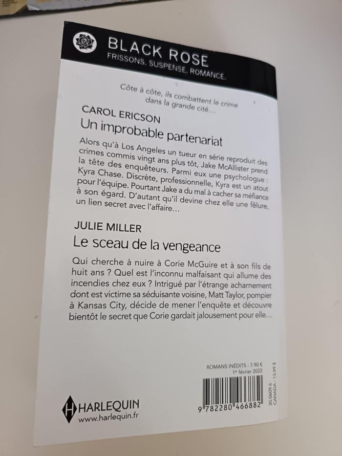 Livre Harlequin Black Rose N°682 - photo numéro 2