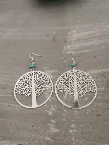 Boucles d'oreilles arbre de vie