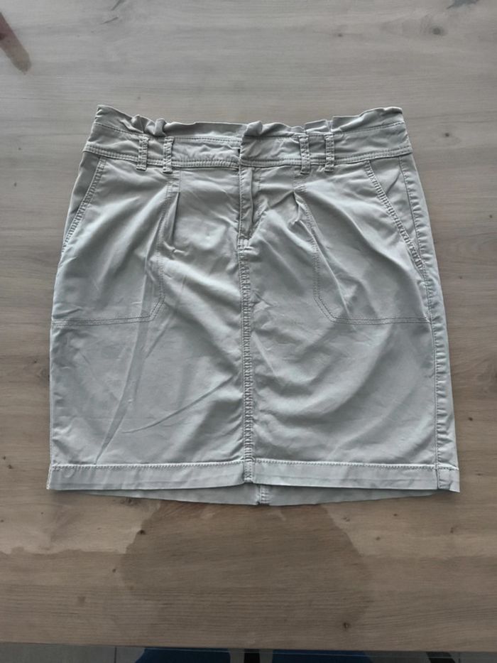 Jupe droite camaïeu