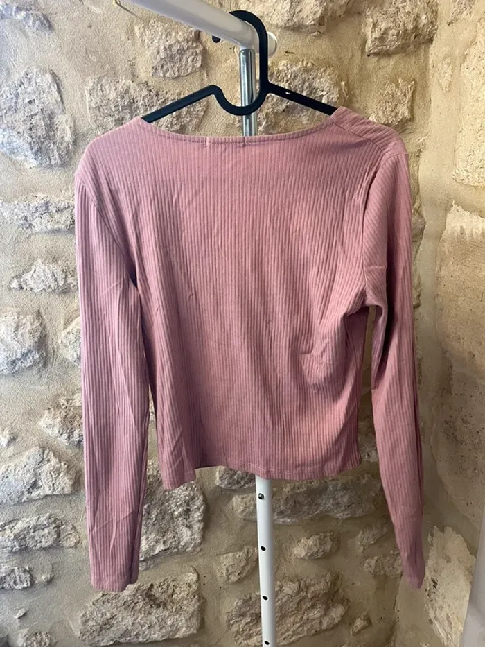 Haut manche longue rose - photo numéro 3