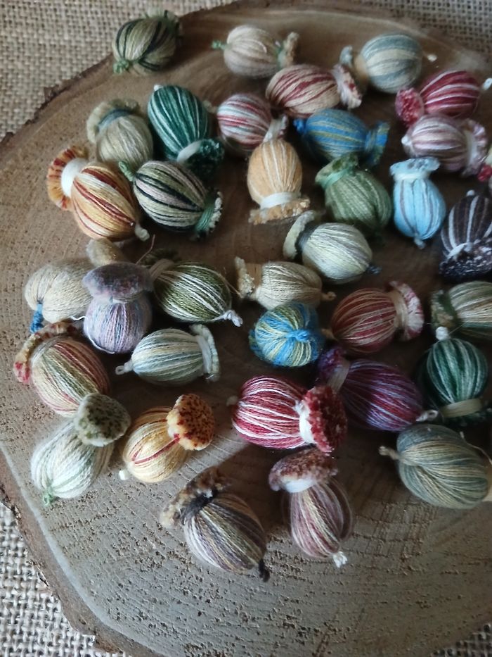 Lot de 40 pompons glands multicolore - photo numéro 2