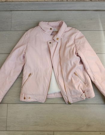 Veste en simili cuir à l'extérieur et fourrée à l’intérieur Orchestra 12 ans neuve