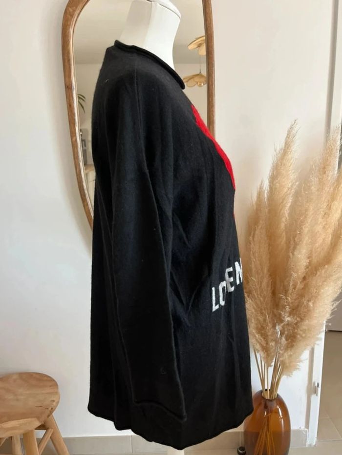 Robe pull ou pull long noir Love Moschino - photo numéro 4