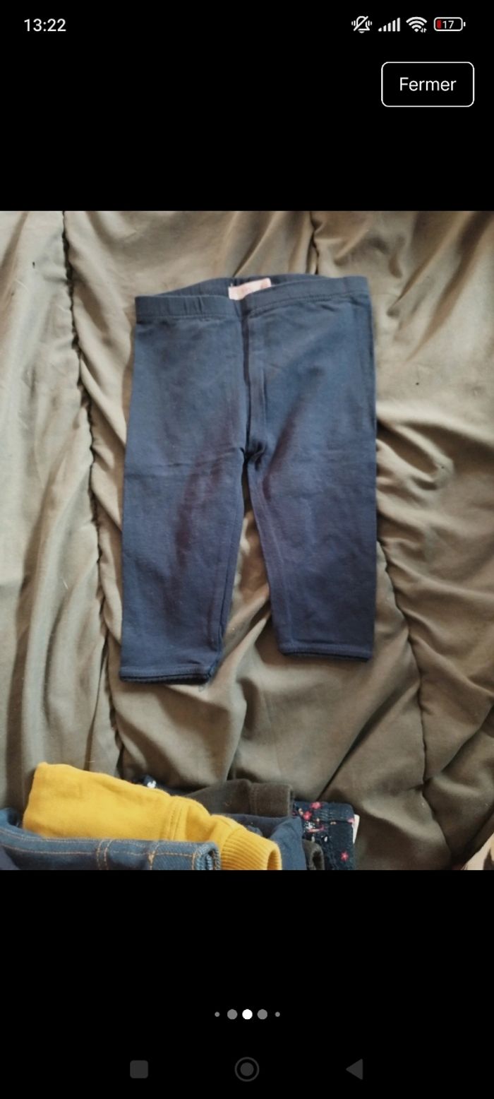 Lot de pantalon leggins bébé fille - photo numéro 8