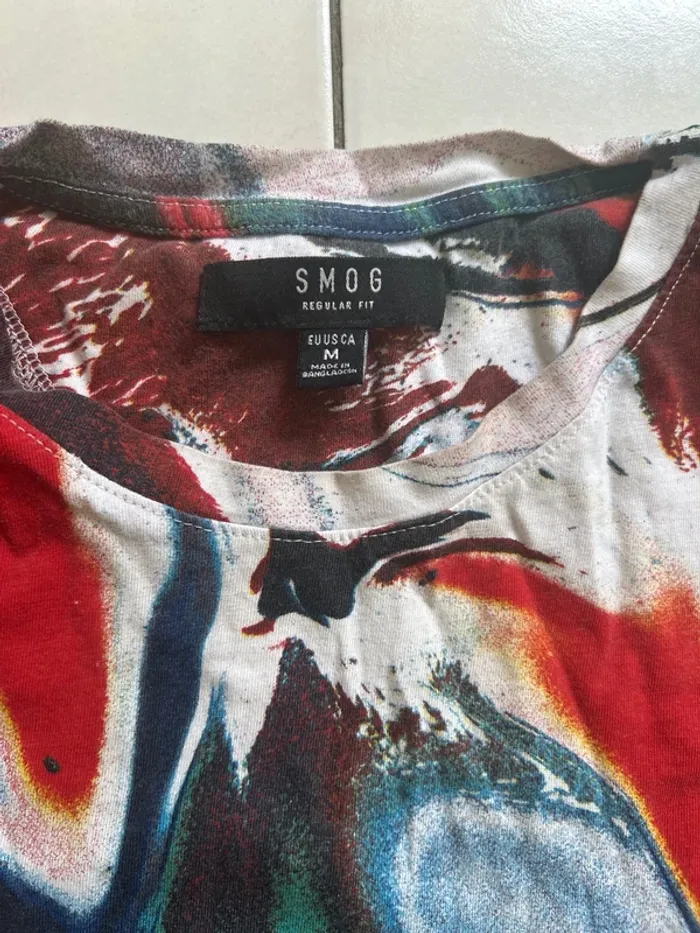 T-shirt manches courtes multicolore M Smog - photo numéro 2