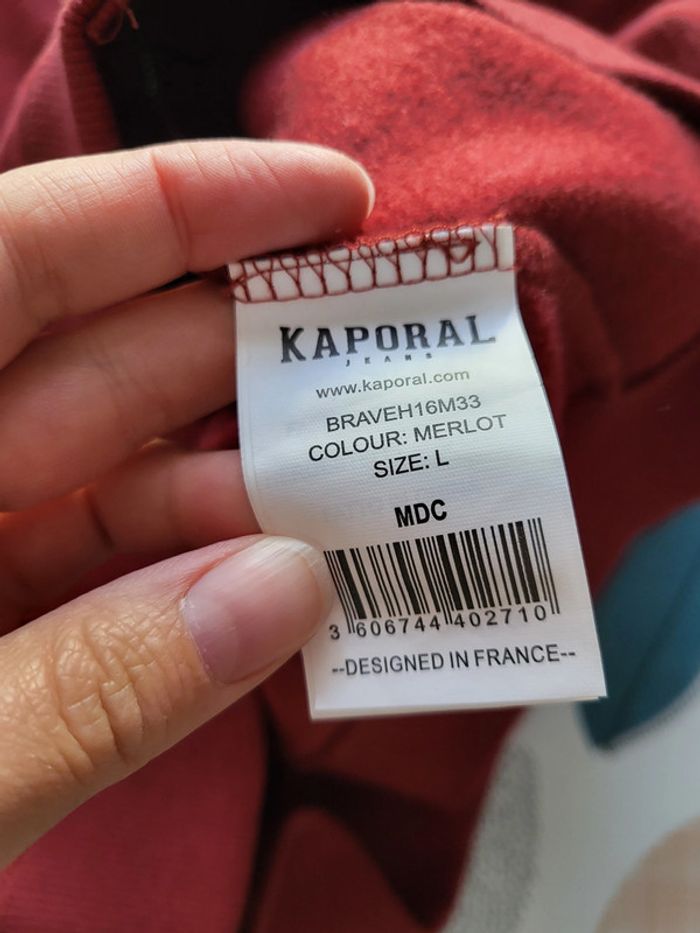Veste rouge bordeaux Kaporal L - photo numéro 8