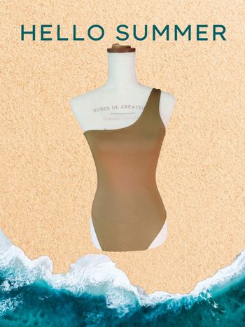 Maillot de bain kaki femme 36