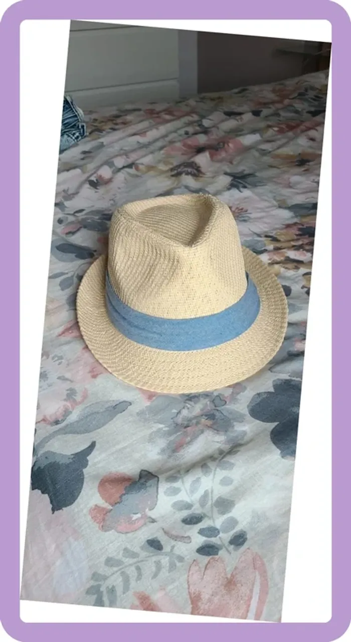 Chapeau borsolino taille 53/54, neuf - photo numéro 2