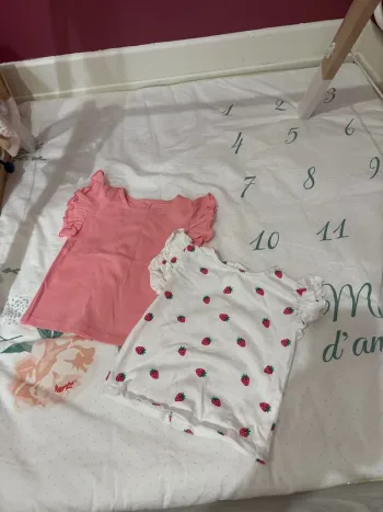 Lot 2 t shirt 6 mois