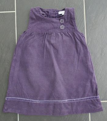 Jolie robe en velours hiver fille 2 ans (86 cm)