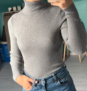pull col roulé