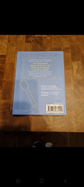 Livre 400 recettes pour bébé