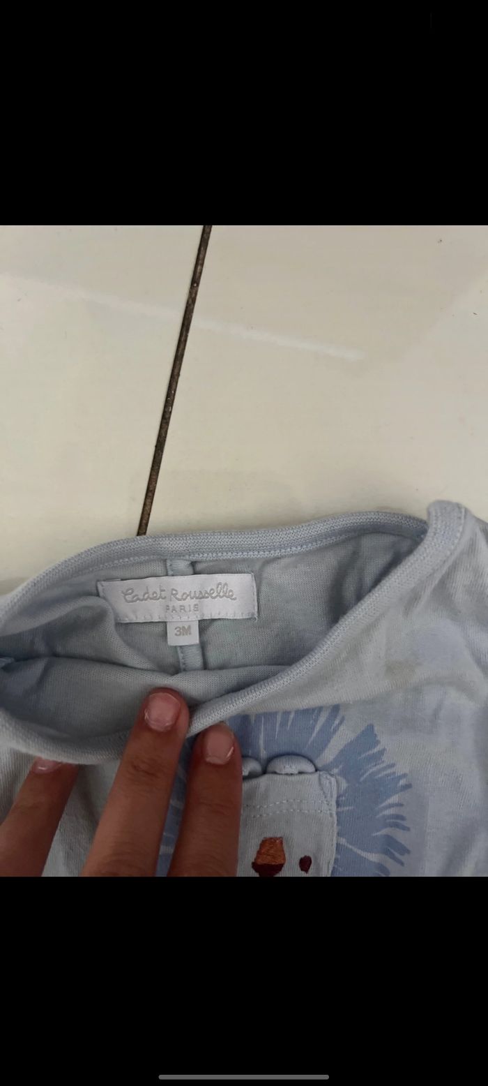 Ensemble bébé cadet rouselle taille 3 mois - photo numéro 3