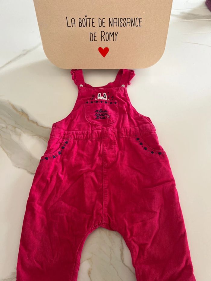 Salopette fuchsia DPAM 18 mois