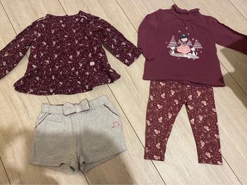 Lot de 2 ensembles interchangeables sergent major 9 mois