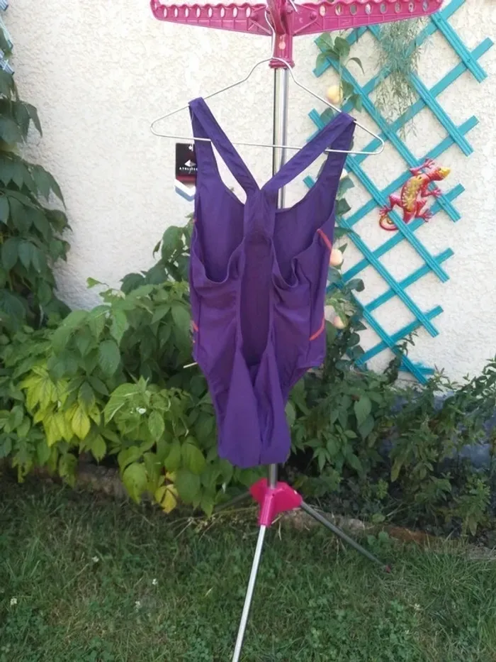 Maillot de bain Athlitech taille 48 violet neuf - photo numéro 6