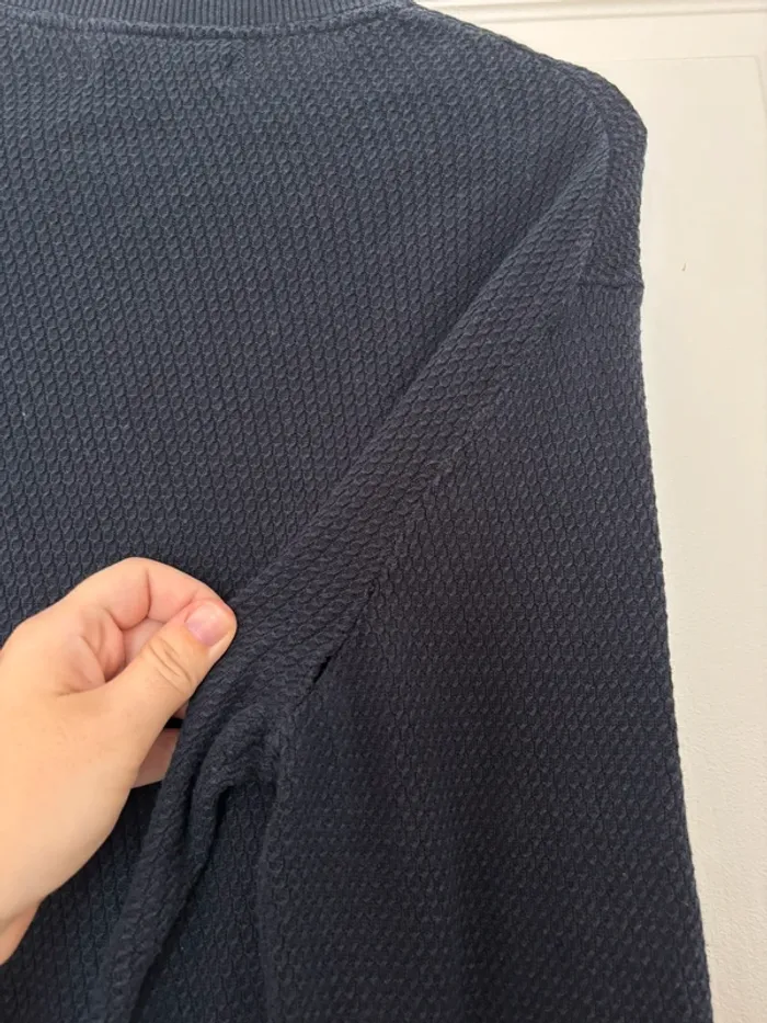 Pull en maille bleu marine Celio Taille M - photo numéro 5
