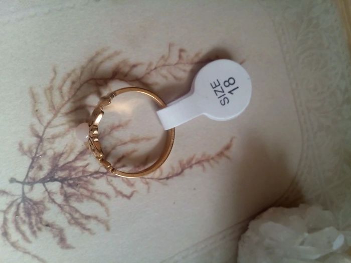 Bague papillon quartz rose - photo numéro 4