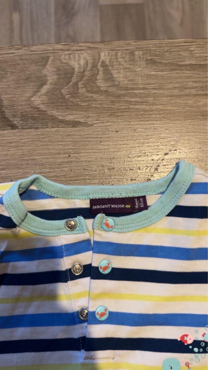 3 combinaisons short sergent major 18 mois - photo numéro 6