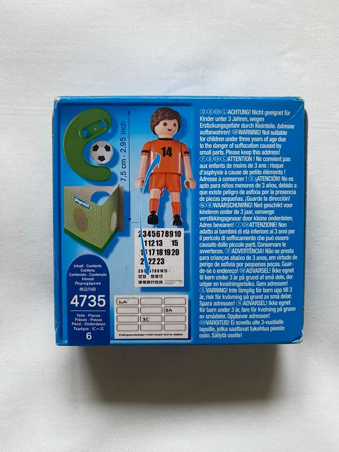 Playmobil 4735 : joueur de football pays bas - photo numéro 2