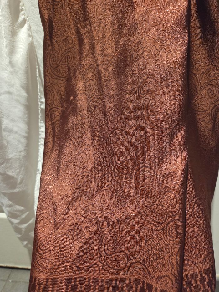 Lot de deux foulard marron et blanc imprime - photo numéro 3