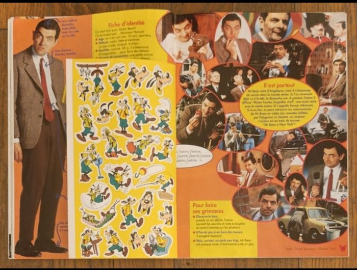 Ancien journal de mickey avec cadeau autocollants Dingo max N°2328 de 1997 vintage - photo numéro 3