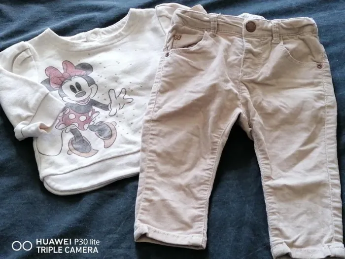 Ensemble Disney – 3-6 mois – Crème