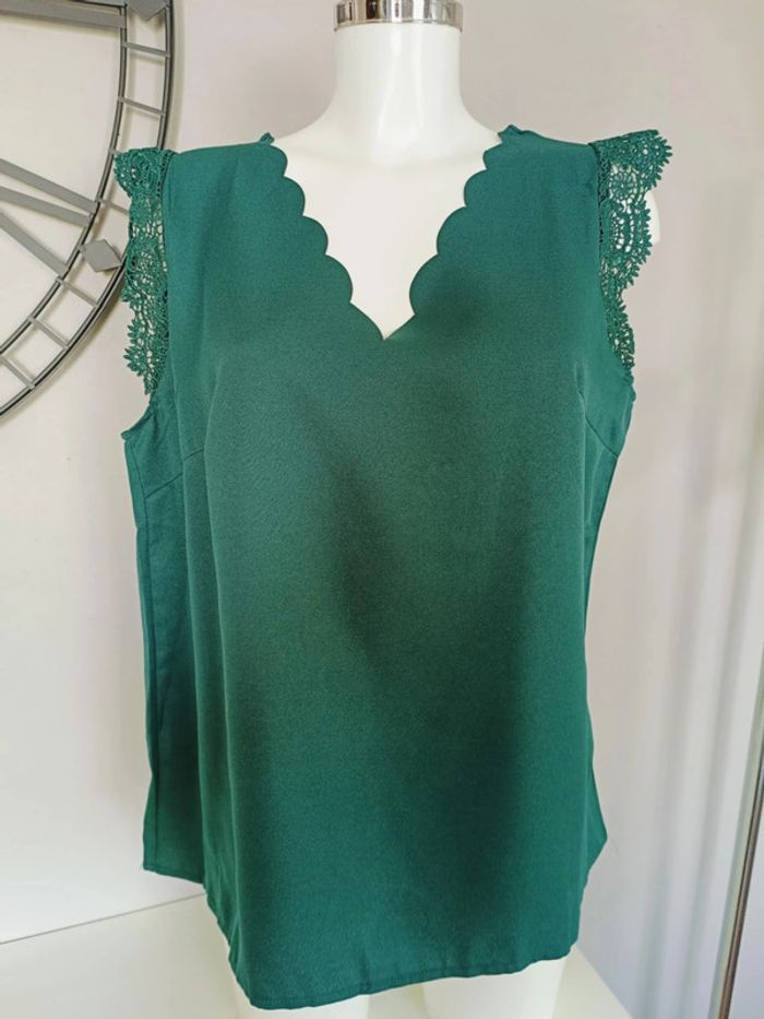 blouse verte shein