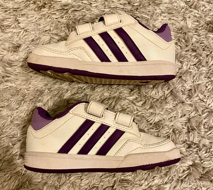 Baskets blanches et violettes – Adidas - photo numéro 4