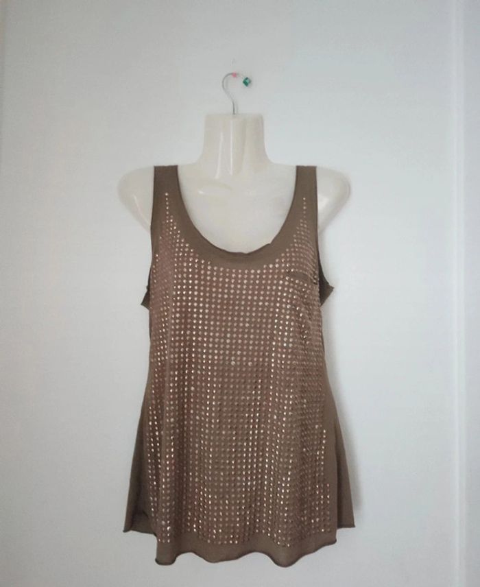 Débardeur a sequins femme