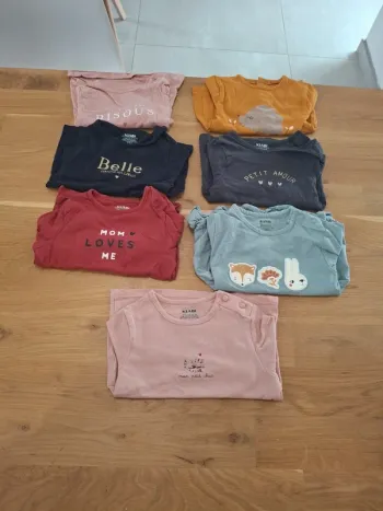 Lot de 7 tee shirts manches longues