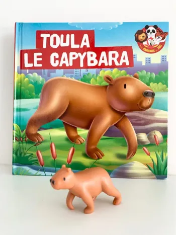Toula le capybara - 📚 livre avec figurine. altaya De agostini. collection “Mes animaux du zoo”