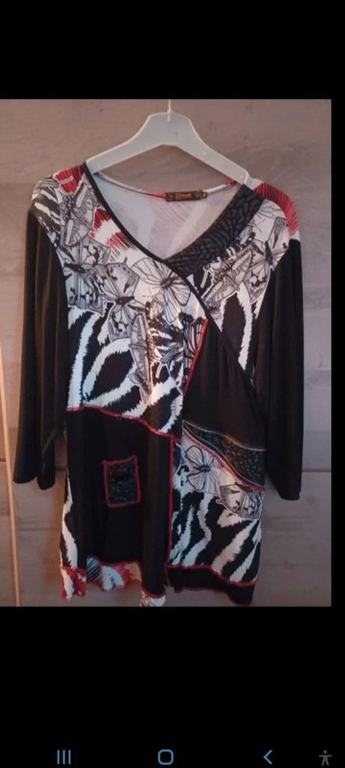 Lot de 2 tee shirt, tunique taille 42 - photo numéro 3