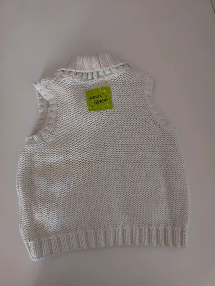 Joli gilet sans manche grosse maille - photo numéro 4
