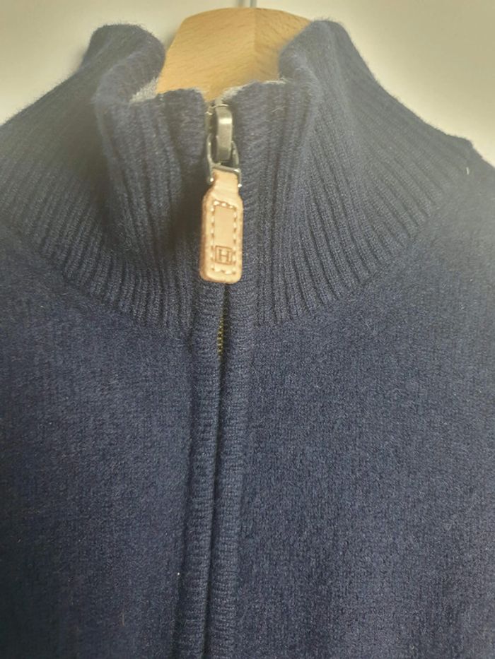 Sweat Quarter Zip Hackett London Bleu Marine Taille XL - photo numéro 3