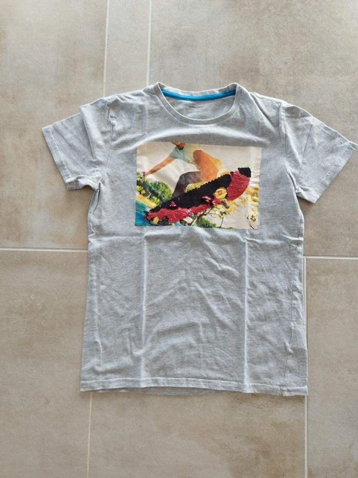 Tee-shirt à sequins 12 ans Vertbaudet