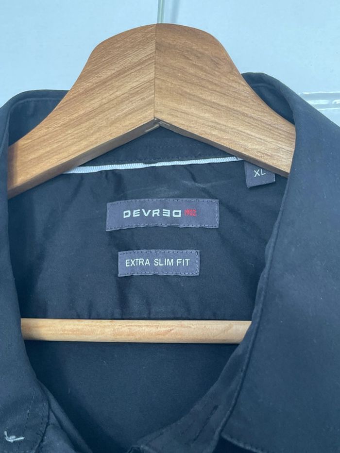 Belle chemise noire homme Devred taille clés - photo numéro 2