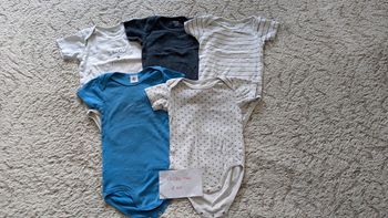 Lot de 5 bodies manches courtes 24 mois