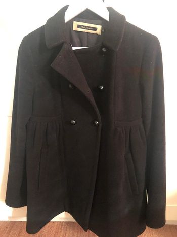 Manteau noir laine