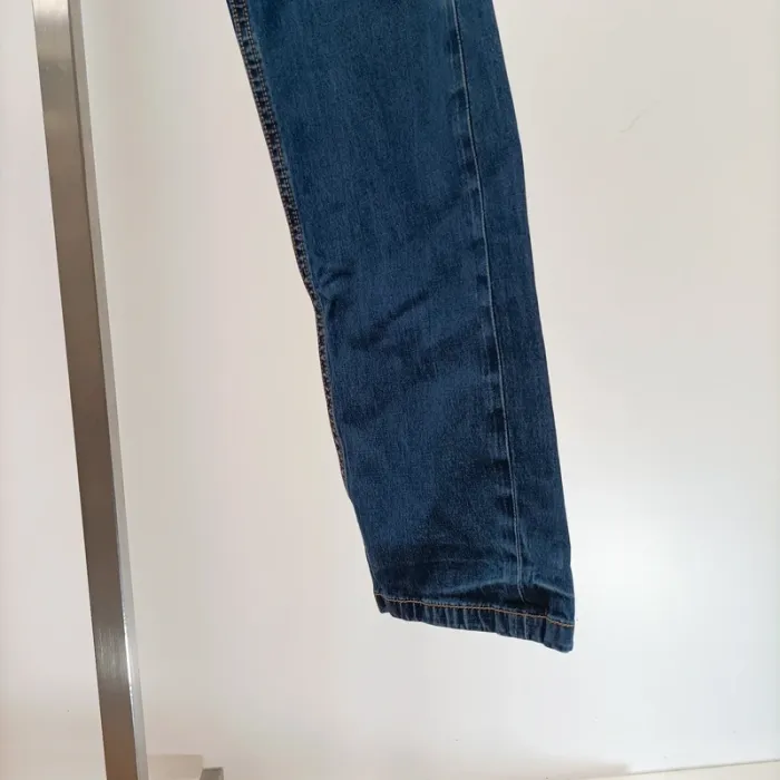 Jean slim bleu taille 40 Massimo Dutti en coton stretch, coupe droite flatteuse confortable A1230 - photo numéro 6