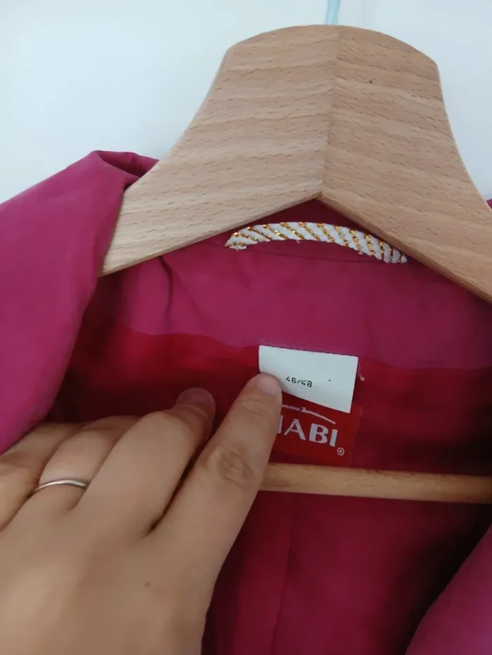 Veste blazer vintage kiabi rose fushia 46-48 - photo numéro 3