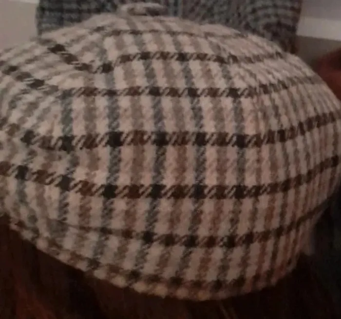Beret 58 pied de poule visière - photo numéro 5