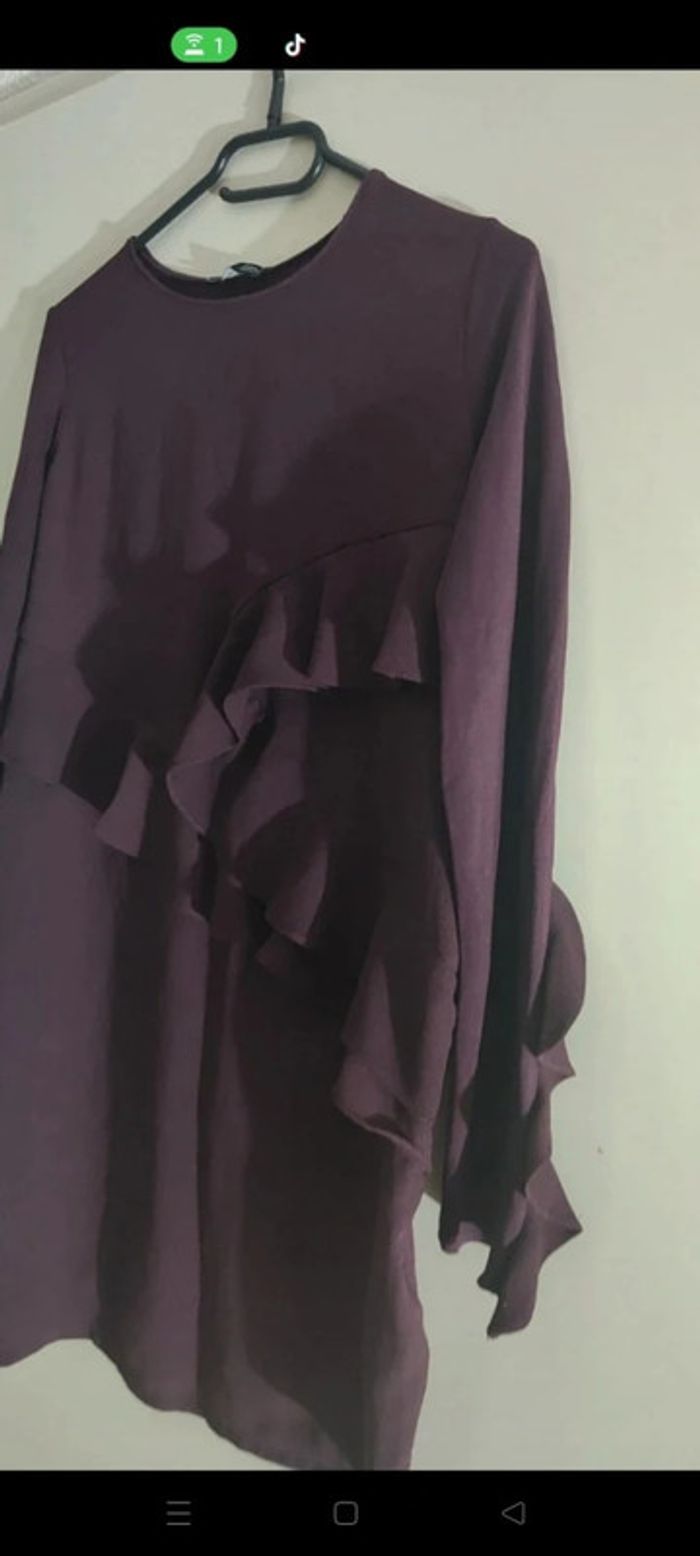 Robe Élégante Zara Prune - photo numéro 10