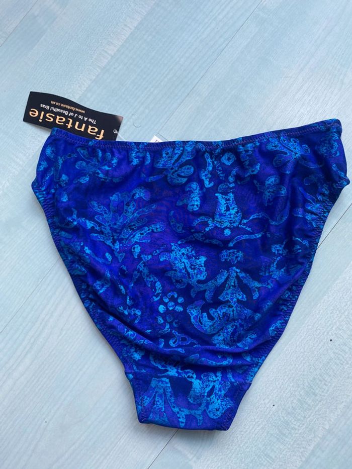 Bas de maillot de bain bleu fantasie taille S - photo numéro 4