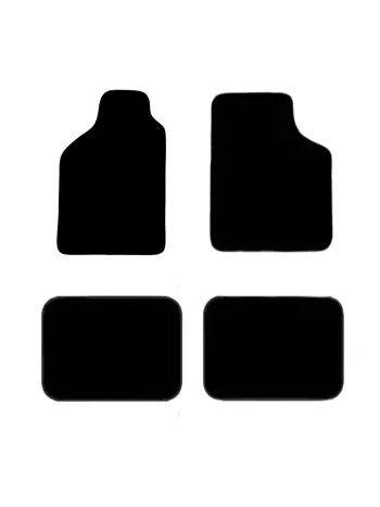 Set de 4 tapis noir de voiture – Tapis avant et arrière - universel Neuf