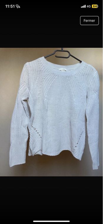 Pull blanc