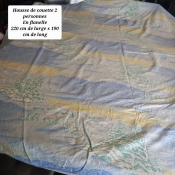 Housse de couette 2 personnes en flanelle
