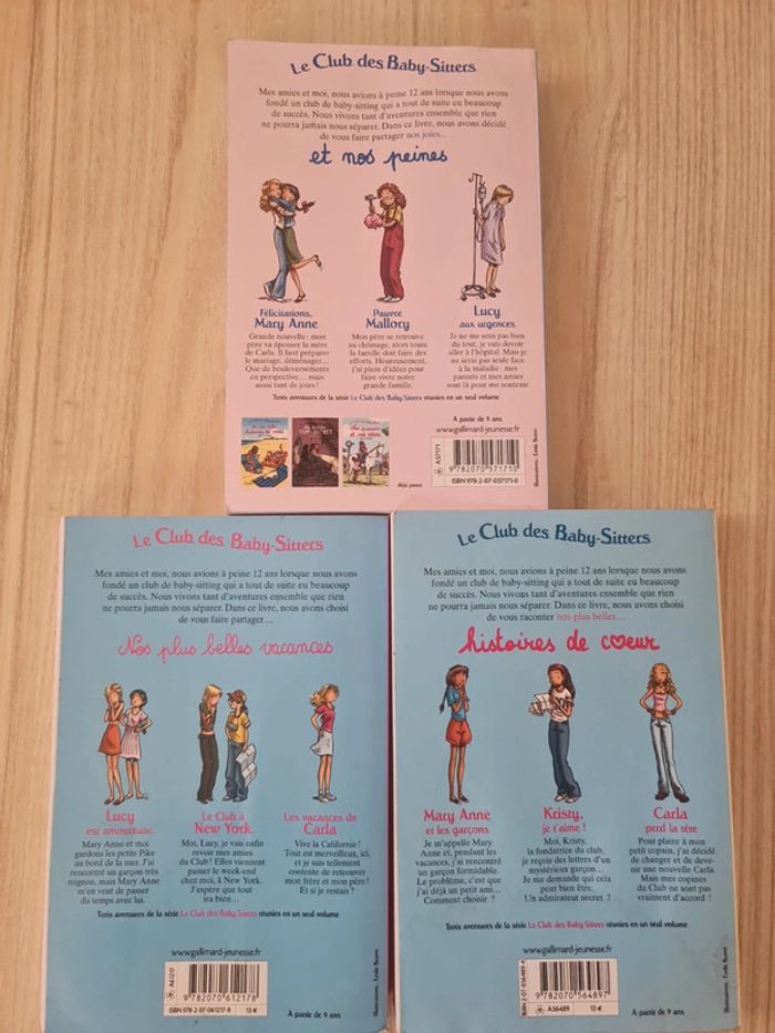 Le club des Baby-Sitters - 3 tomes - gallimard jeunesse - photo numéro 3