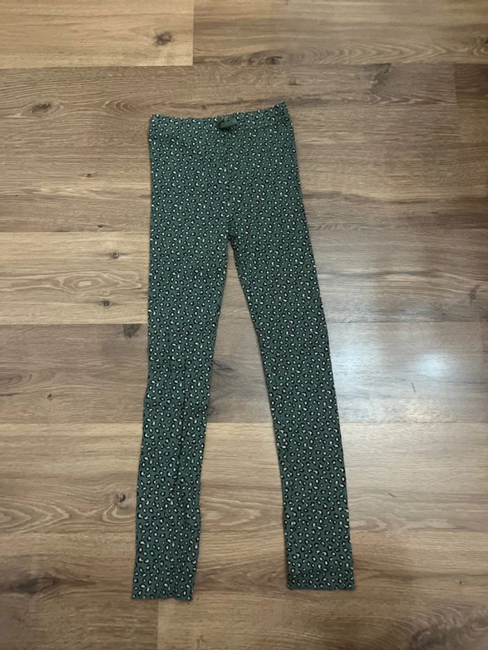 Leggings côtelés motif léopard TAO 14 ans